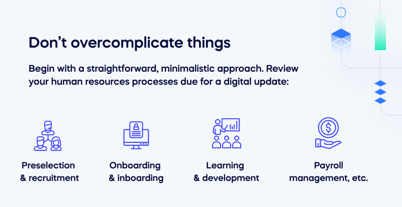 Don’t overcomplicate things