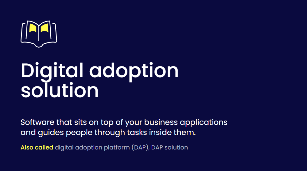 Digital adoption solution definition