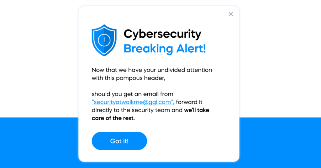 Cybersecurity breaking alert