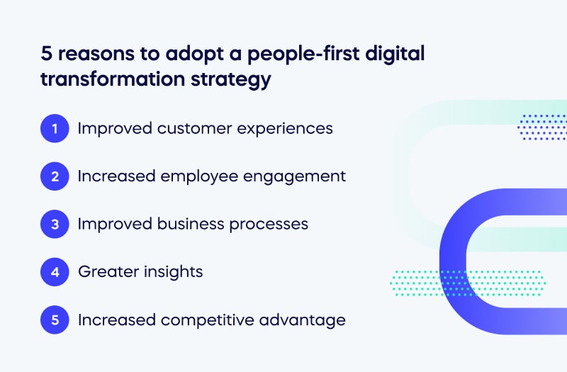 5 reasons to adopt a people-first digital transformation strategy