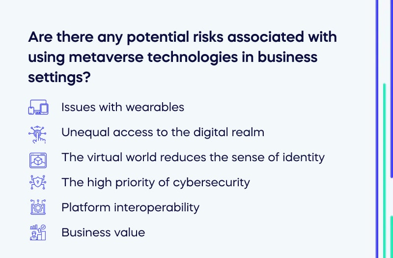 risks of using the metaverse in business 