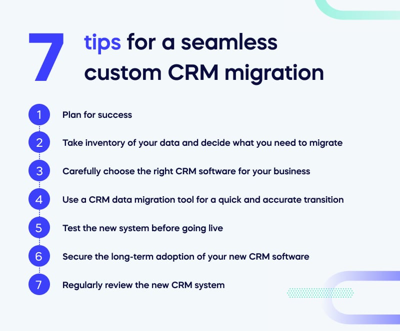 7 tips for a seamless custom CRM migration