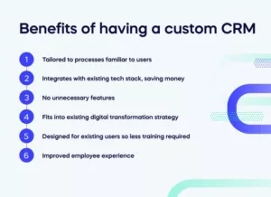 Benefits of having a custom CRM