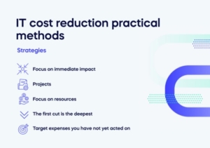 IT cost reduction practical methods Strategies (1)
