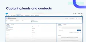 Capturing leads and contacts