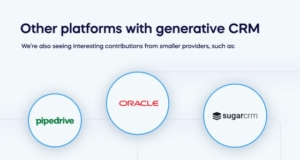 Other platforms with generative CRM (1)