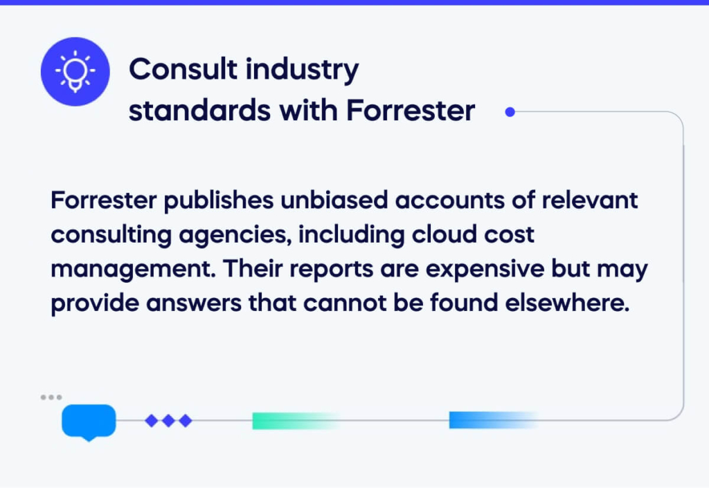 Consult industry standards with Forrester