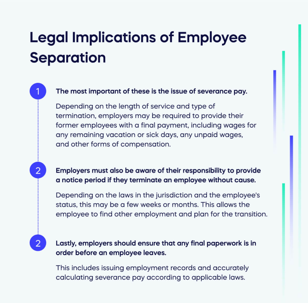 Legal Implications of Employee Separation