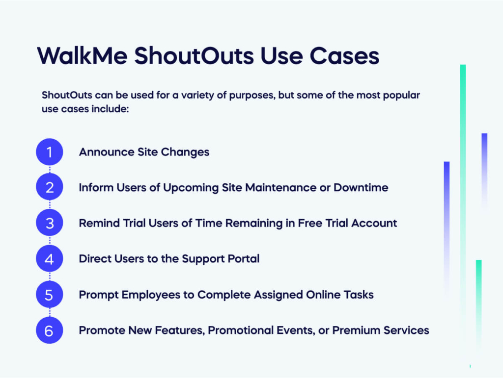 WalkMe ShoutOuts Use Cases