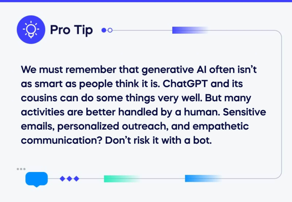 We must remember that generative AI often isn’t as smart as people think it is.