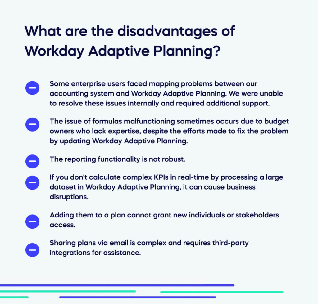 What are the disadvantages of Workday Adaptive Planning_
