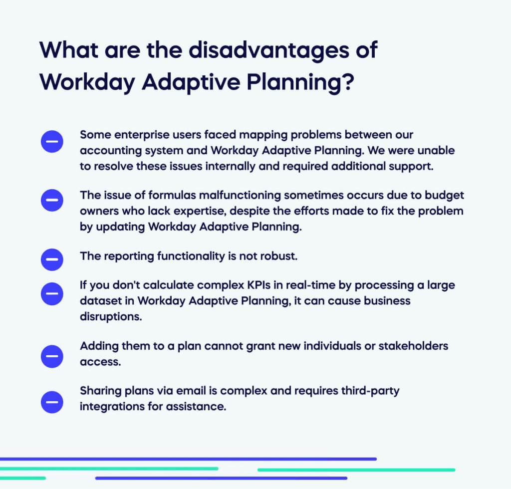 What are the disadvantages of Workday Adaptive Planning_