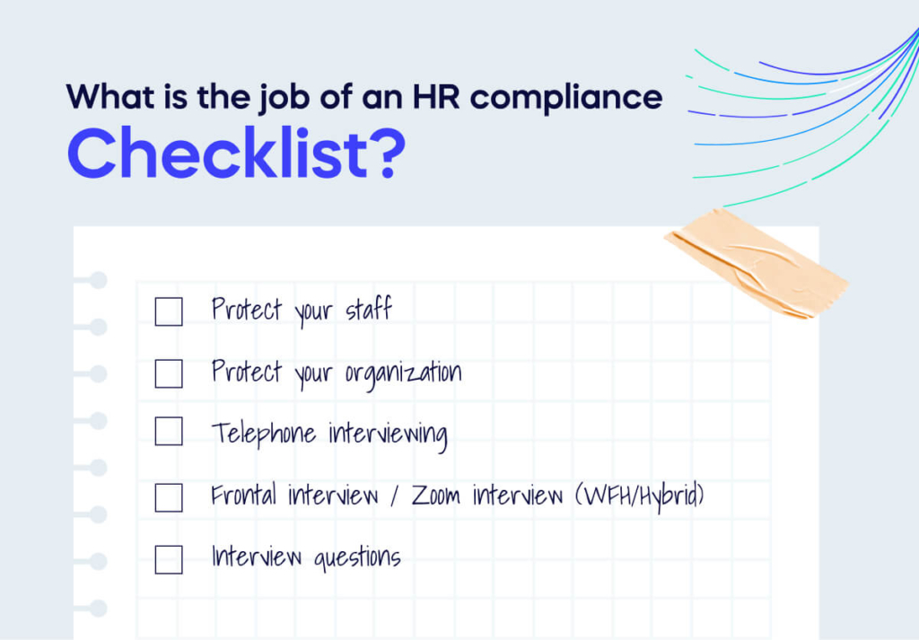 What is the job of an HR compliance Checklist_