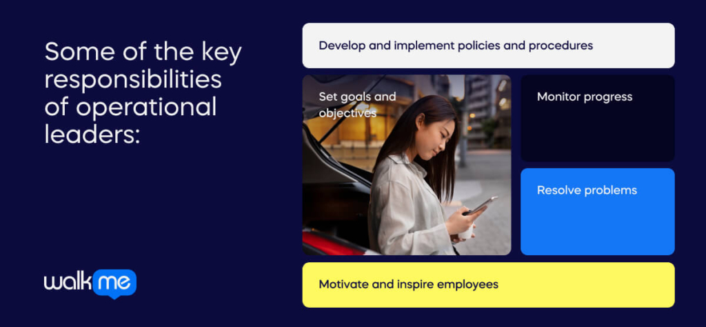 Some of the key responsibilities of operational leaders