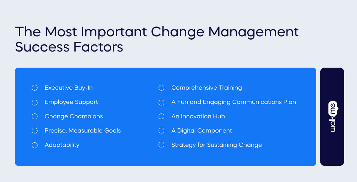 10 Must-Know Change Management Success Factors