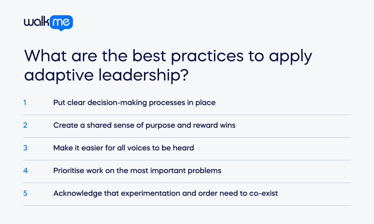 What is adaptive leadership? Principles & Best Practices
