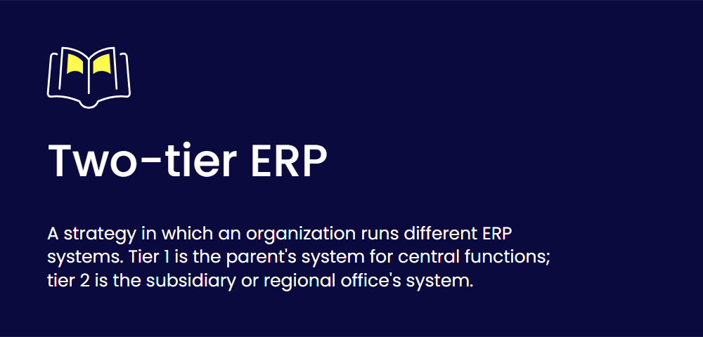 Two-tier ERP definition