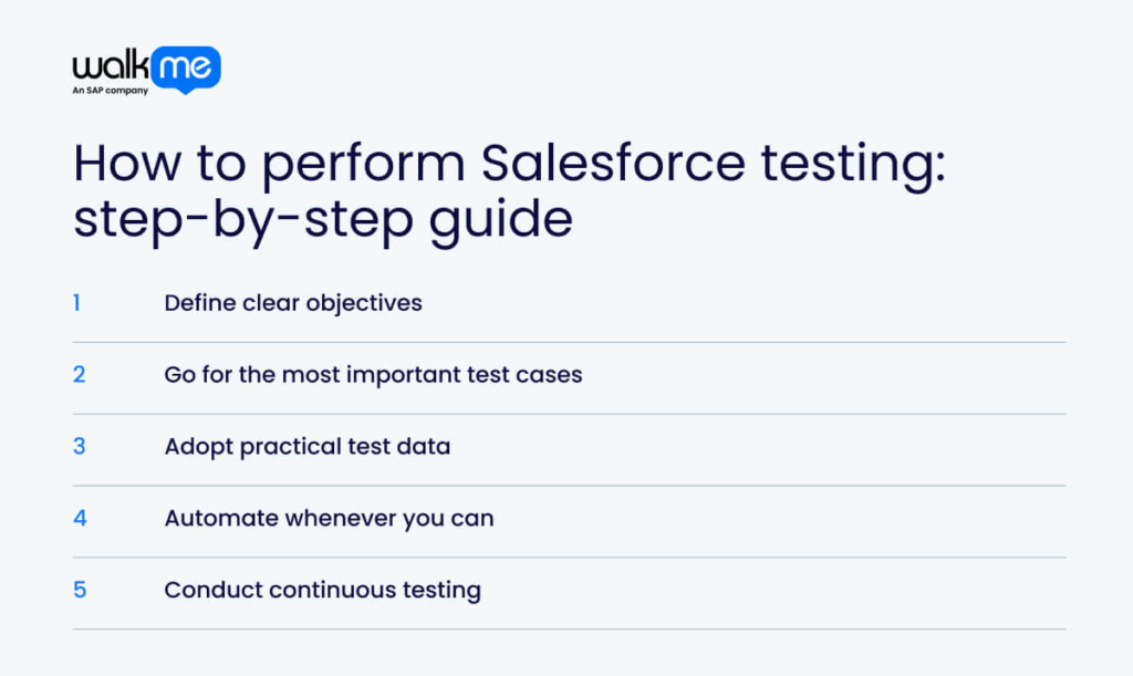 How to perform Salesforce testing: step-by-step guide