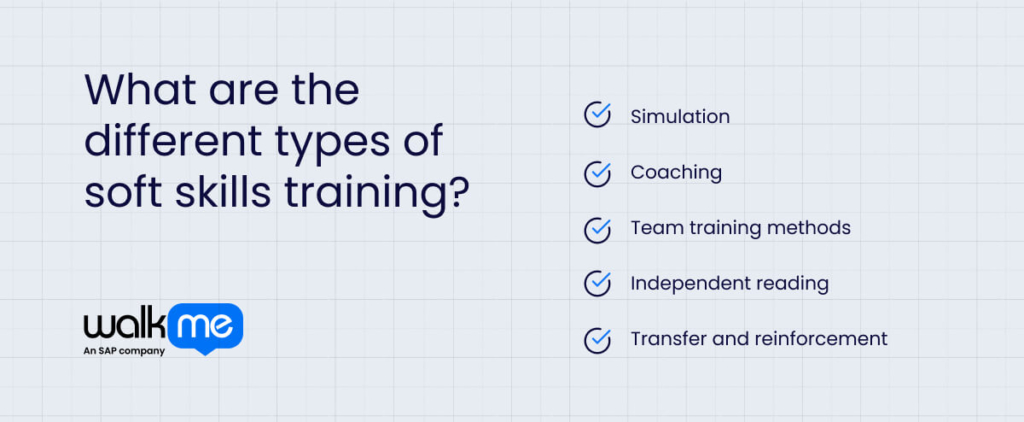 What are the different types of soft skills training?