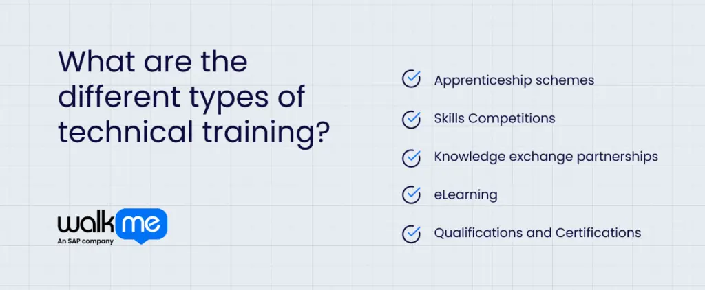 What are the different types of technical training?