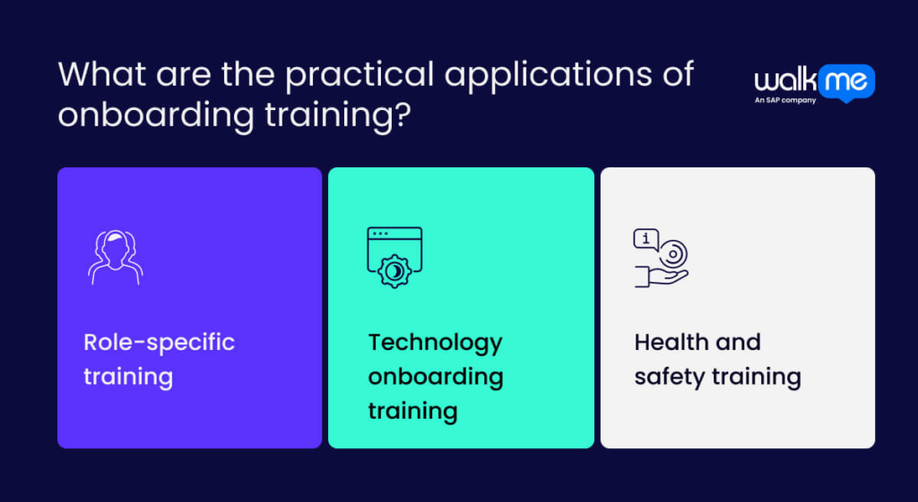 What are the practical applications of onboarding training?