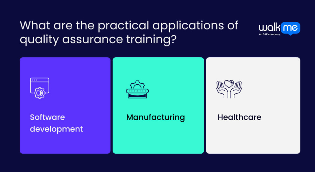 What are the practical applications of quality assurance training?