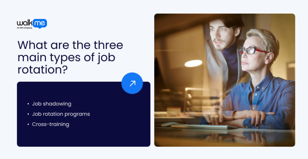 What are the three main types of job rotation?