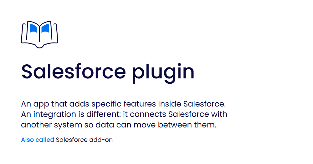 Salesforce plugin vs integration