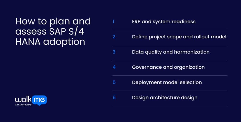 How to plan and assess SAP S/4 HANA adoption