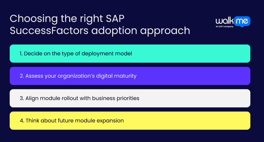 Choosing the right SAP SuccessFactors adoption approach