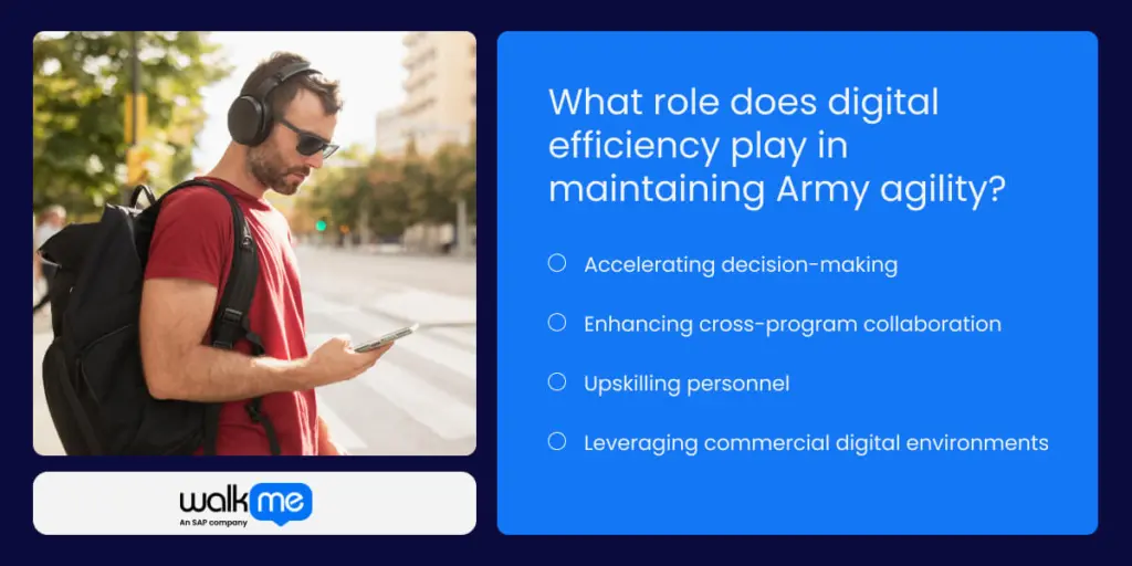 What role does digital efficiency play in maintaining Army agility?