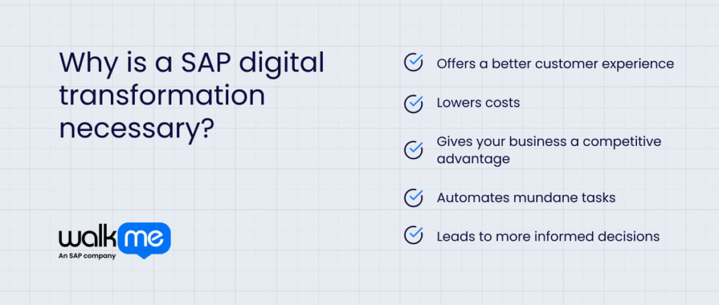 Why is a SAP digital transformation necessary?
