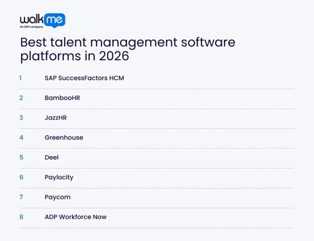 Best talent management software platforms in 2026