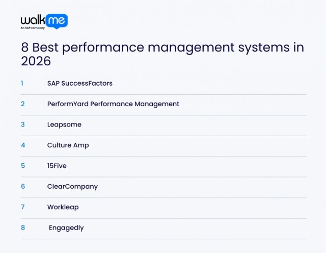 8 Best performance management systems in 2026