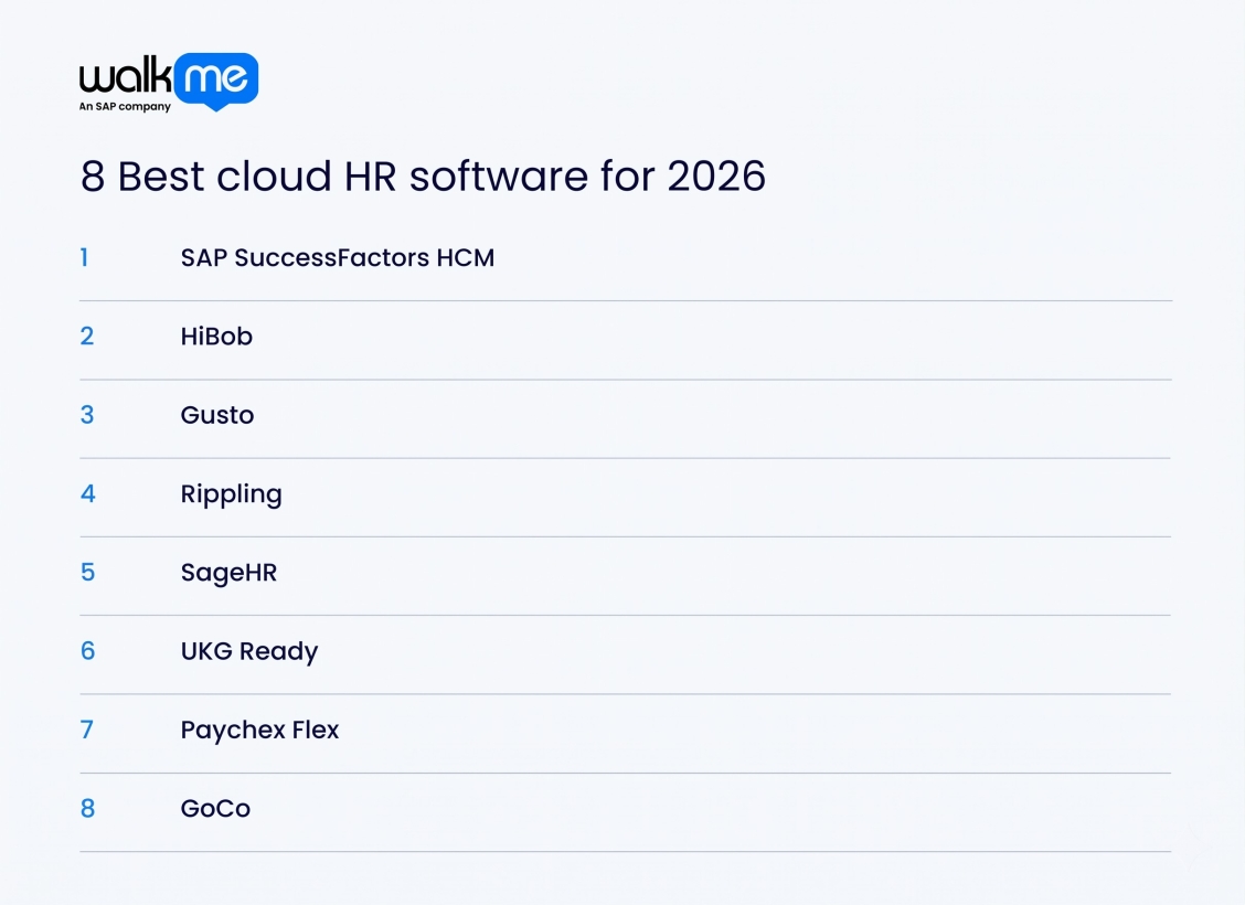 8 Best Cloud HR Software for 2026