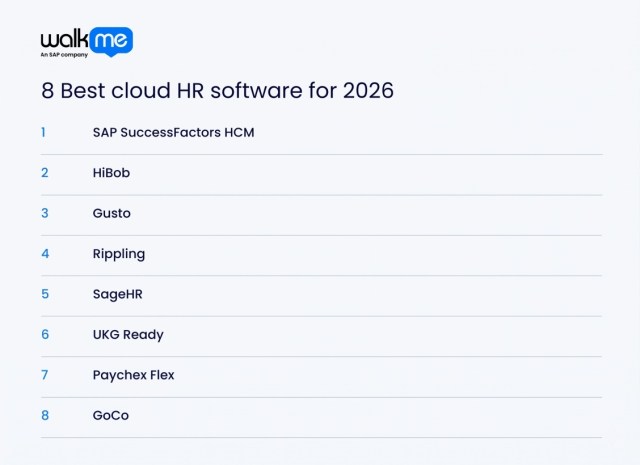 8 Best cloud HR software for 2026