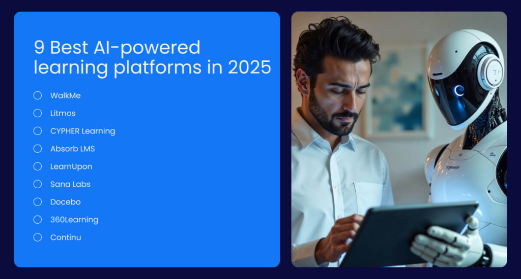 9 Best AI-powered learning platforms in 2025