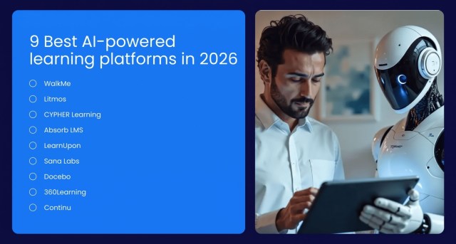 9 Best AI powered learning platforms in 2026
