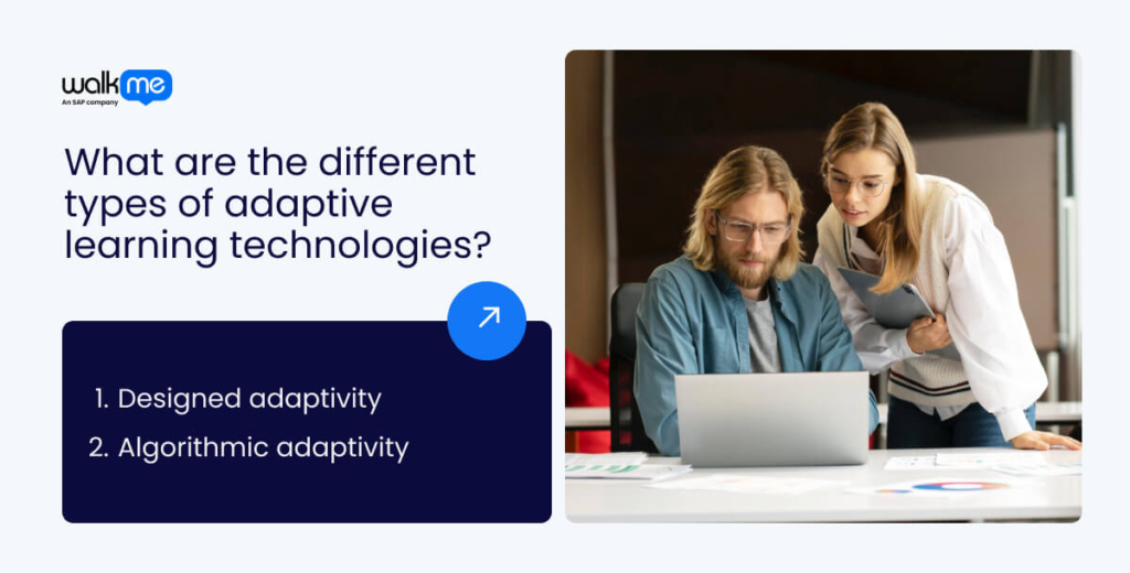 What are the different types of adaptive learning technologies?