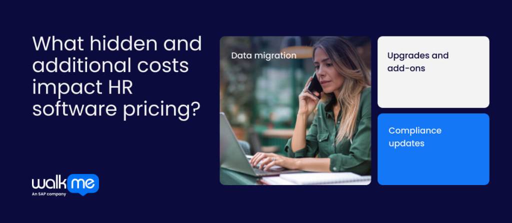 What hidden and additional costs impact HR software pricing?