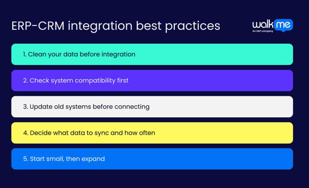 ERP-CRM integration best practices