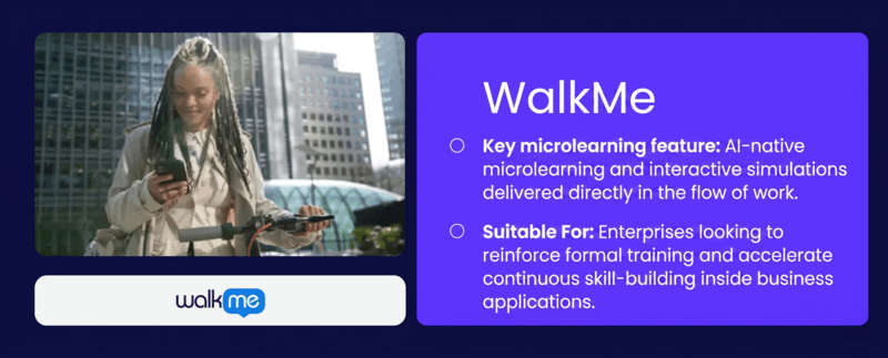 Walkme the best microlearning platform