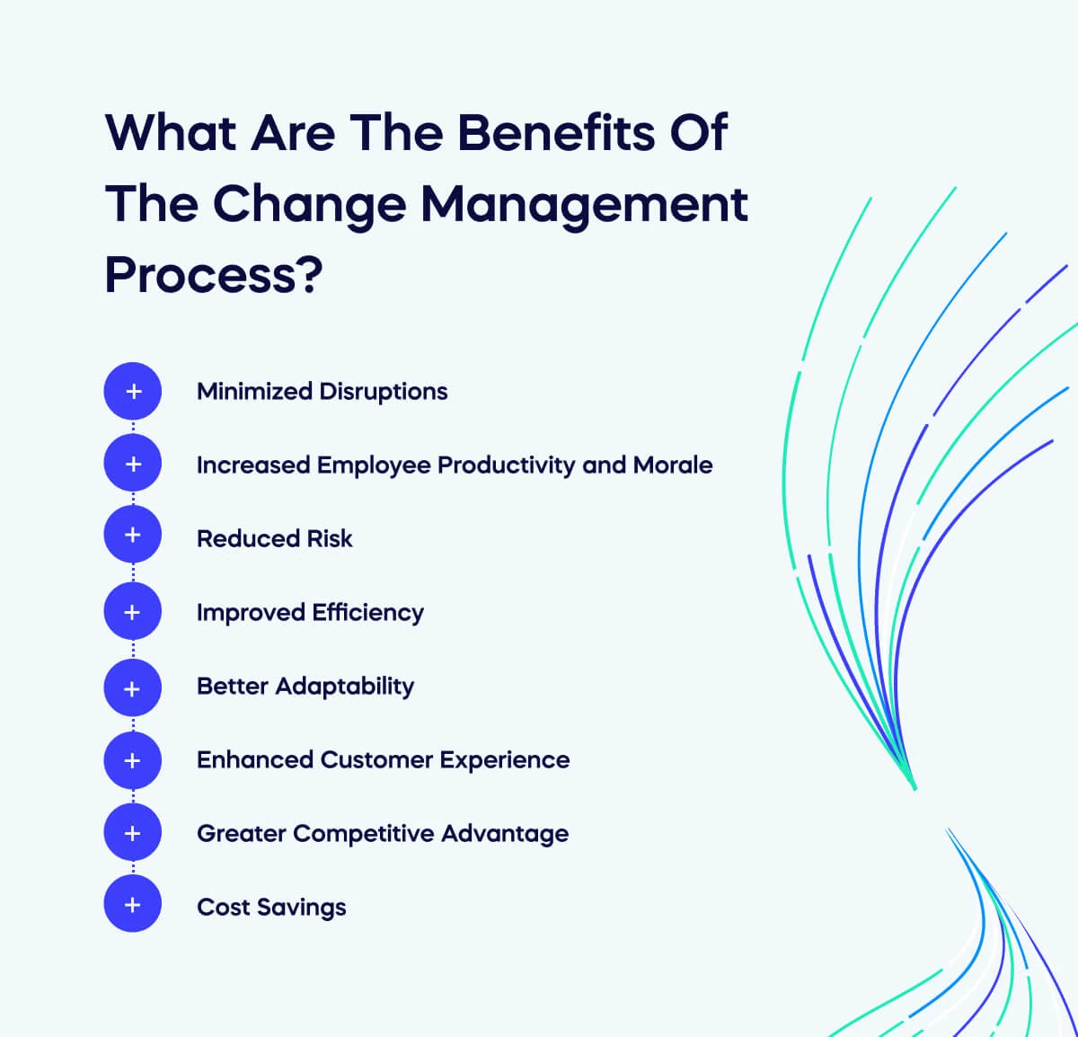 Change management benefits