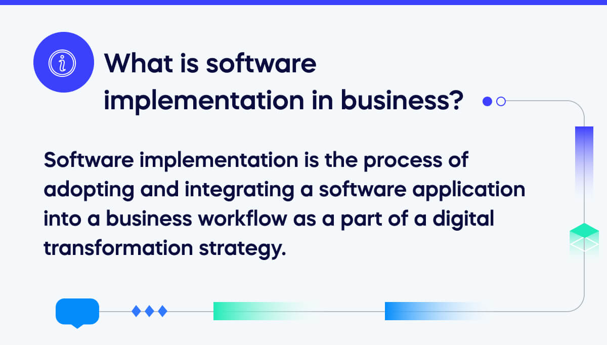 What is software implementation