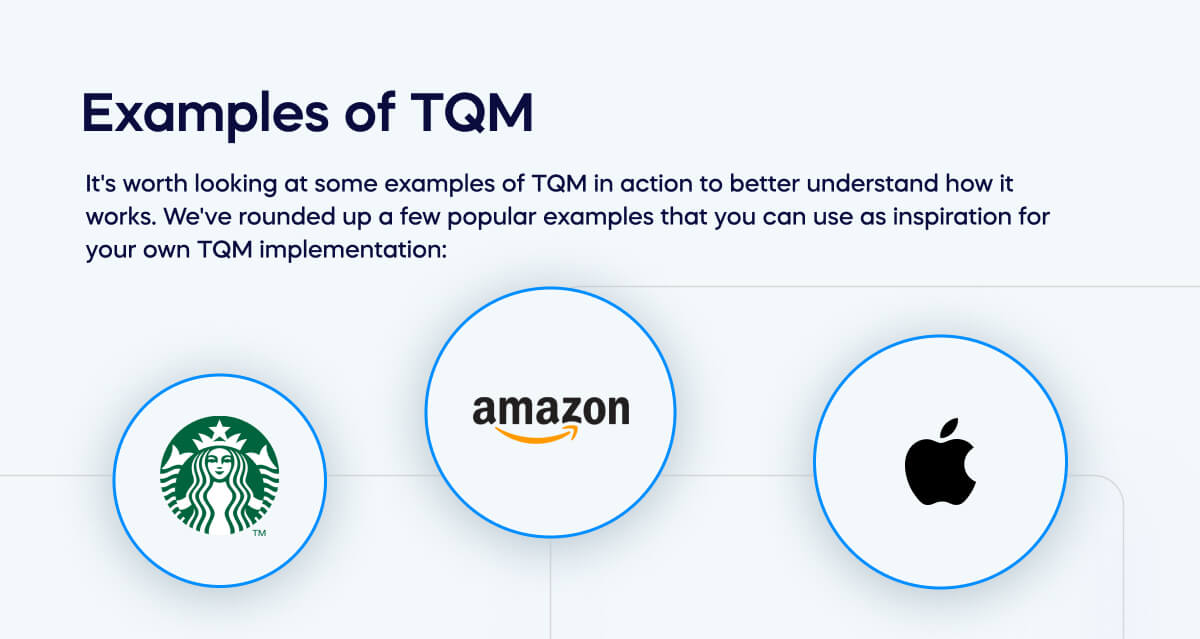 Examples of TQM