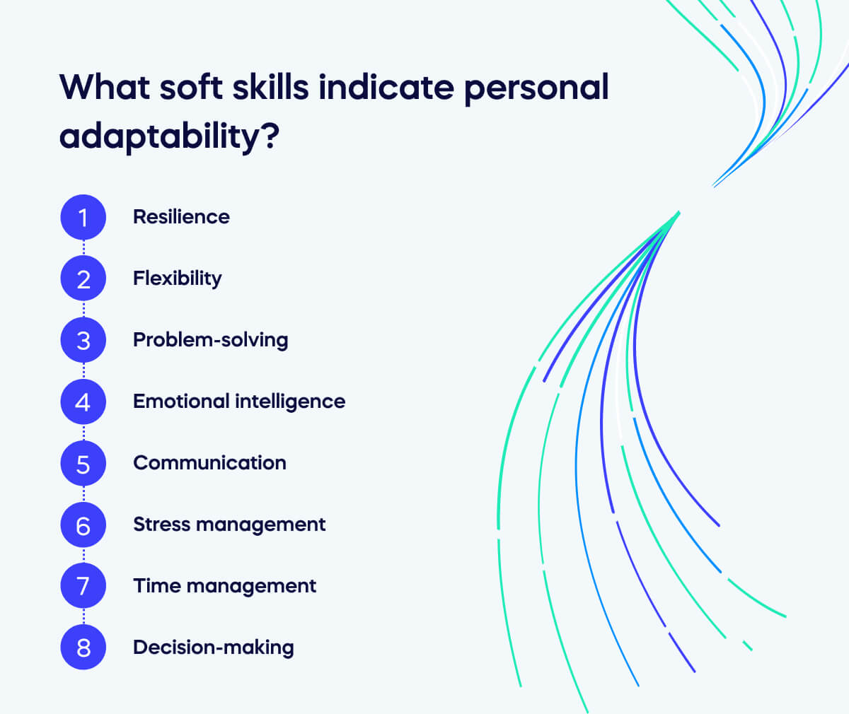 What soft skills indicate personal adaptability