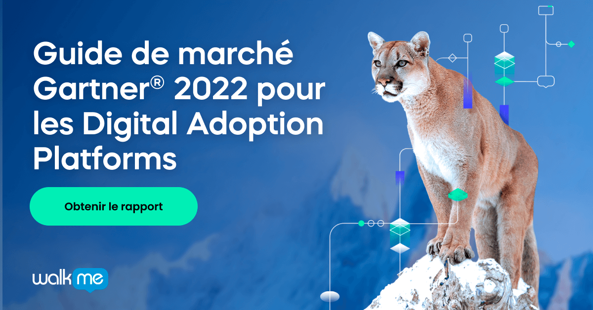 Guide de marché Gartner 2022 pour les Digital Adoption Platforms