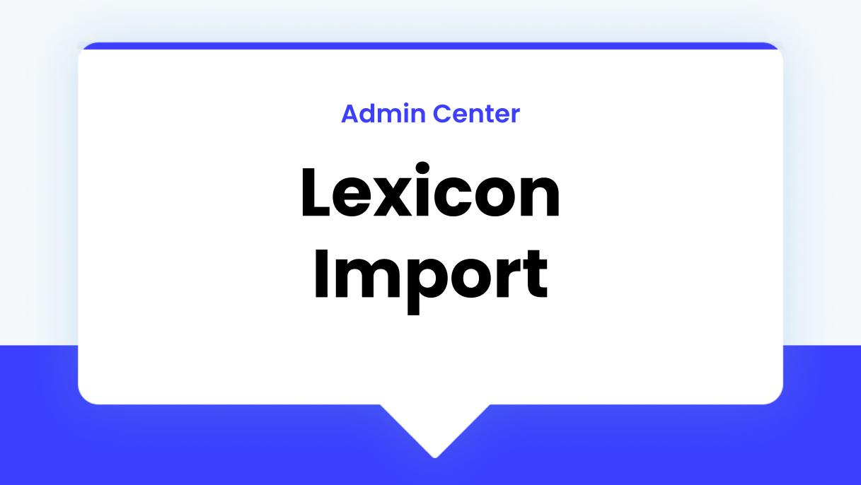 Admin Center Admin Center