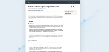 Gartner® Market Guide for Digital Adoption Platforms 2023 Thumbnail
