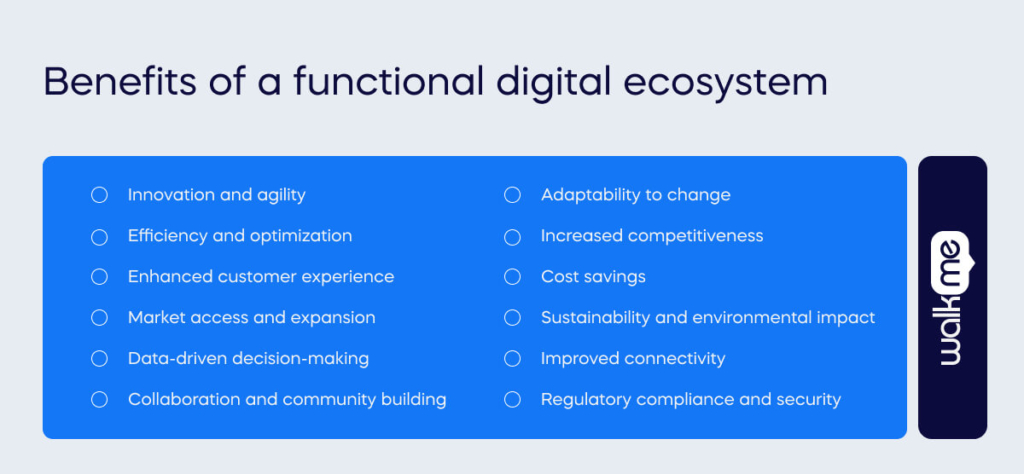 Benefits of a functional digital ecosystem